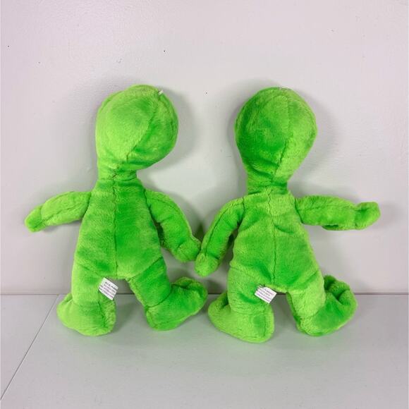 Alien Plush Neon Green Carnival Prize Y2K 12” Stuffed Sci-fi Toy Collectible - Picture 2 of 6